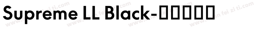 Supreme LL Black字体转换
